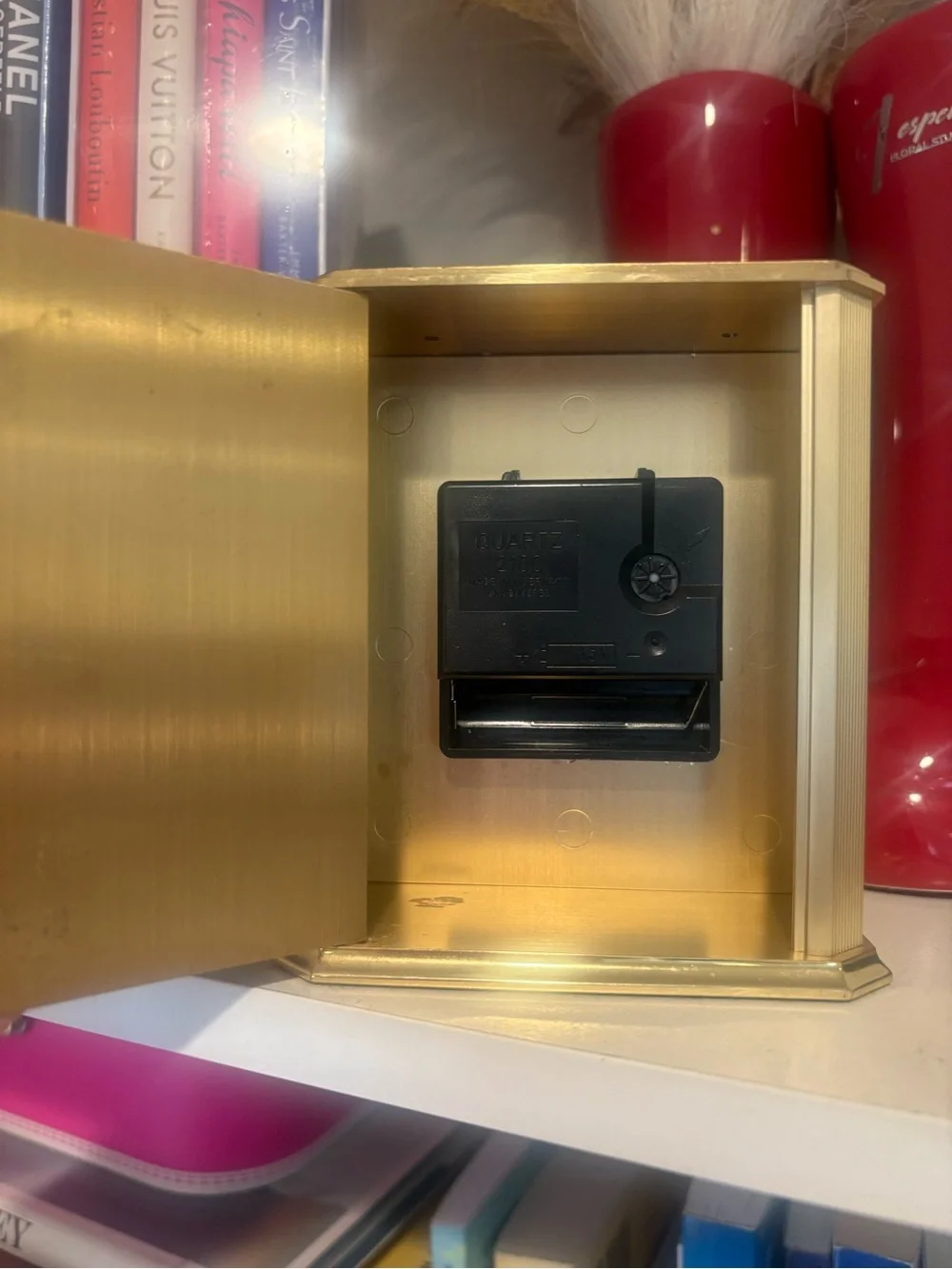 Tiffany & Co. Brass Portfolio Desk Clock